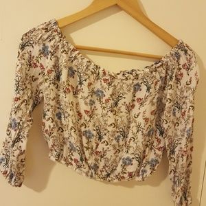 Flower crop top